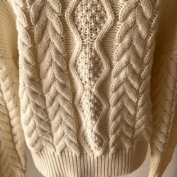 🎉🎉NEW WITH TAG‼️ ATTU ( beige botany ) CHUNKY KNIT TURTLE NECK SWEATER ‼️ - Picture 12 of 16